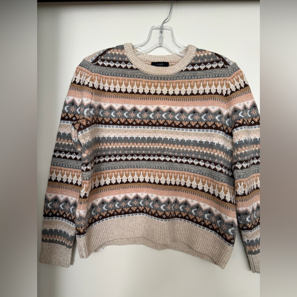 VGUC J. Crew Fair Isle Sweater Size XS